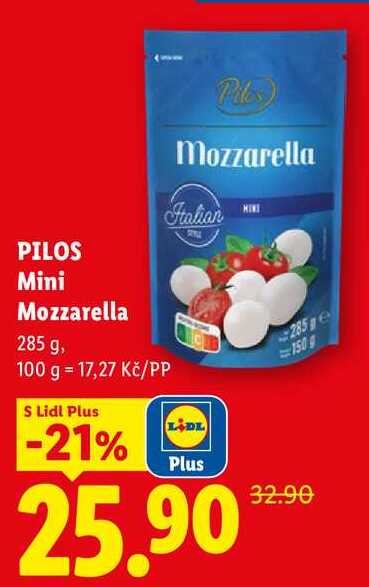 PILOS Mini Mozzarella, 285 g