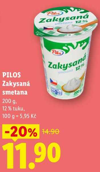 PILOS Zakysaná smetana, 200 g