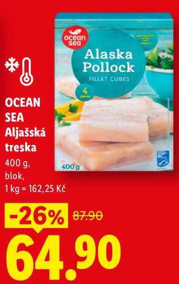 OCEAN SEA Aljašská treska, 400 g