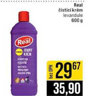 Real čistící krém levandule 600 g