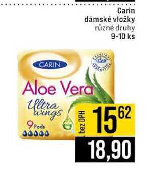 Carin dámské vložky různé druhy 9-10 ks