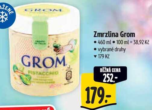 Zmrzlina Grom, 460 ml