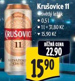 Krušovice 11, 0,5 l