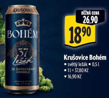 Krušovice Bohém, 0,5 l