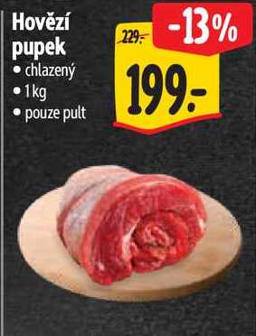 Hovězí pupek, 1 kg
