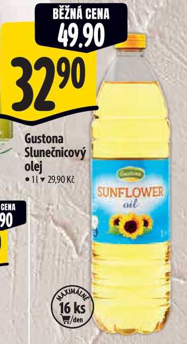 Gustona Slunečnicový olej, 1 l
