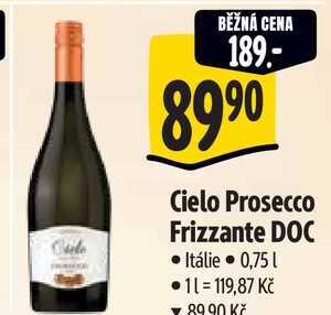 Cielo Prosecco Frizzante DOC, 0,75 l