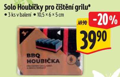 Solo Houbičky pro čištění grilu, 3 ks