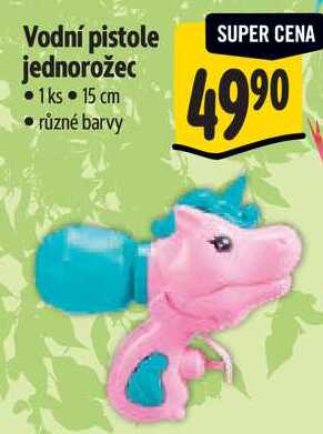Vodní pistole jednorožec