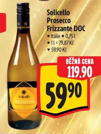 Solicello Prosecco Frizzante DOC, 0,75 l