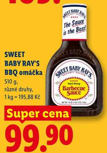 SWEET BABY RAY'S BBQ omáčka, 510 g 