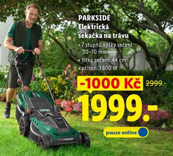 PARKSIDE Elektrická sekačka na trávu