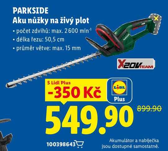 PARKSIDE Aku nůžky na živý plot