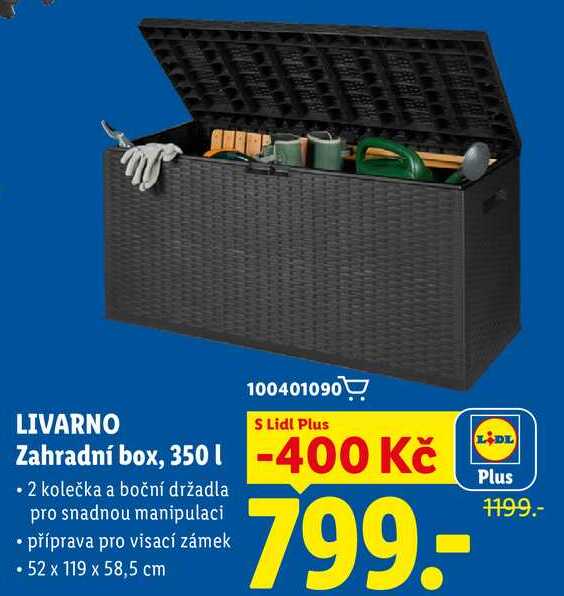 LIVARNO Zahradní box, 350 l
