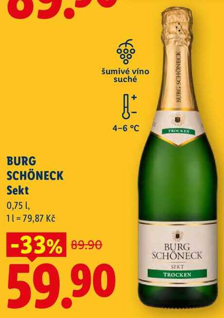 BURG SCHÖNECK Sekt, 0,75 l