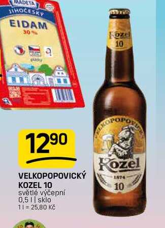 VELKOPOPOVICKÝ KOZEL 10 světlé výčepní 0,5l