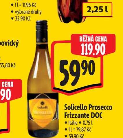 Solicello Prosecco Frizzante DOC 0,75 l