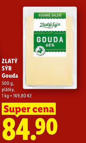 ZLATÝ SÝR Gouda, 500 g