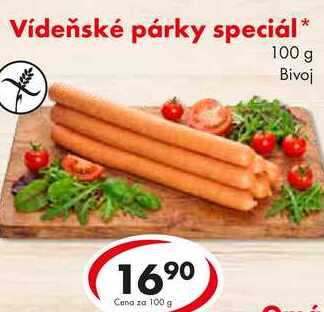 Vídeňské párky speciál*, 100 g