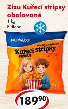 Zizu Kuřecí stripsy obalované, 1 kg