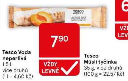 Tesco Müsli tyčinka, 35 g, více druhů  