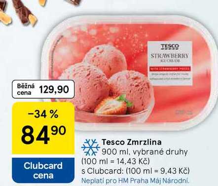 Tesco Zmrzlina, 900 ml