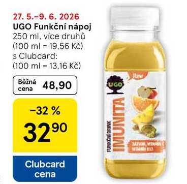 UGO Funkční nápoj, 250 ml, více druhů
