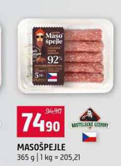 KOSTELECKÉ OZENINY MASOŠPEJLE 365 g