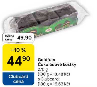 Goldfein Čokoládové kostky, 270 g