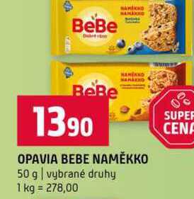 OPAVIA BEBE NAMĚKKO 50 g vybrané druhy 
