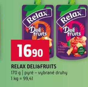 RELAX DELI&FRUITS 170 g pyré vybrané druhy