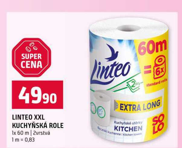 LINTEO XXL KUCHYŇSKÁ ROLE 1x 60 m 2vrstvá 