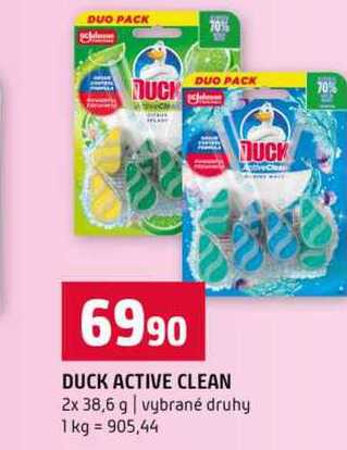 DUCK ACTIVE CLEAN 2x 38,6 g vybrané druhy
