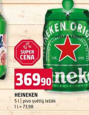 HEINEKEN 5l pivo světlý ležák