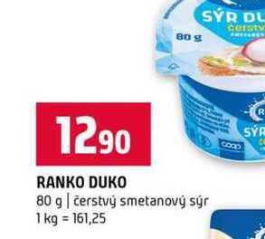 RANKO DUKO 80 g čerstvý smetanový sýr