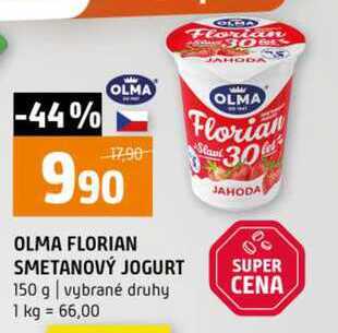 OLMA SMETANOVÝ JOGURT SUPER 150 g vybrané druhy 