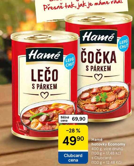 Hame hotovky Economy, 400 g. více druhů 