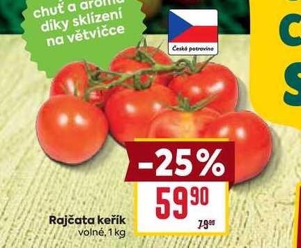 Rajčata keřík volné, 1 kg 