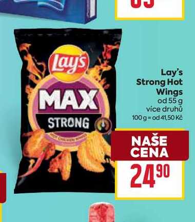 Lay's Strong Hot Wings od 55 g