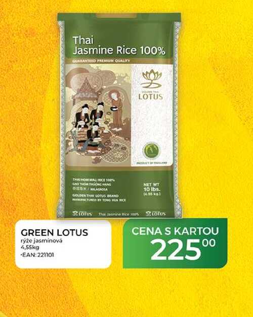 GREEN LOTUS rýže jasminová 4,55kg