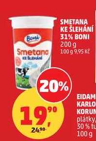 SMETANA KE ŠLEHÁNÍ 31% BONI, 200 g