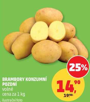 BRAMBORY KONZUMNÍ POZDNÍ volné, 1 kg