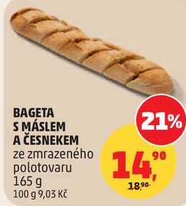 BAGETA S MÁSLEM A ČESNEKEM, 165 g