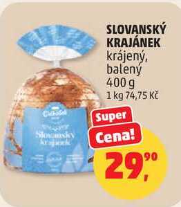 SLOVANSKÝ KRAJÁNEK krájený, balený, 400 g 