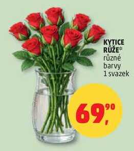 KYTICE RŮŽE různé barvy, 1 svazek