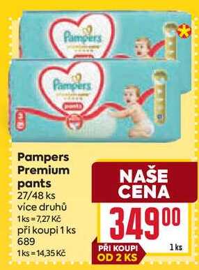 Pampers Premium pants 27/48 ks