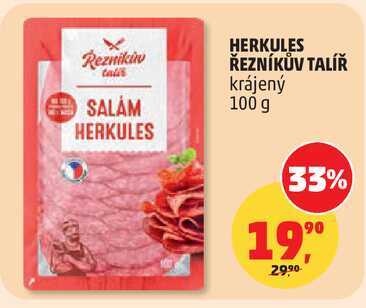 HERKULES ŘEZNÍKŮV TALÍŘ krájený, 100 g