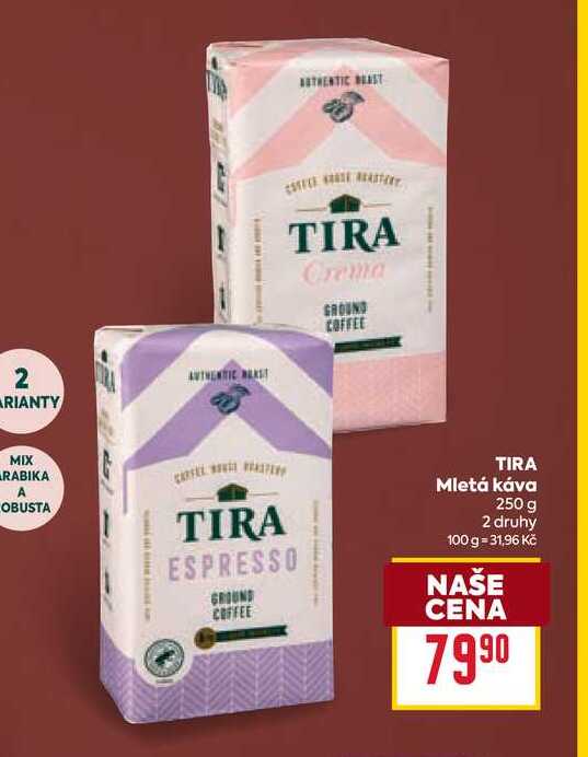 TIRA Mletá káva 250 g 