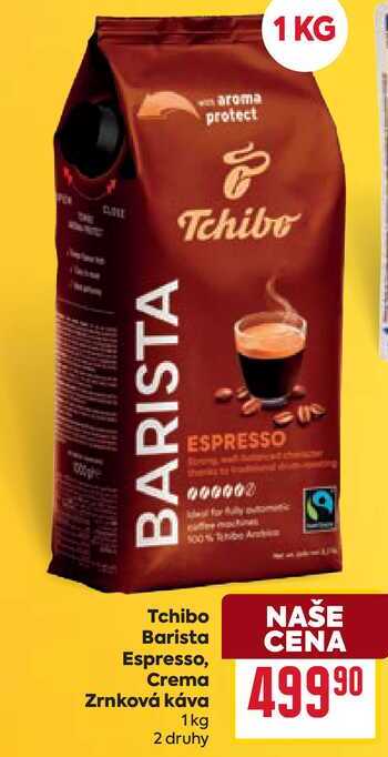 Tchibo Barista Espresso, Crema Zrnková káva 1kg
