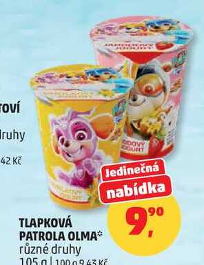 TLAPKOVÁ PATROLA OLMA různé druhy, 105 g